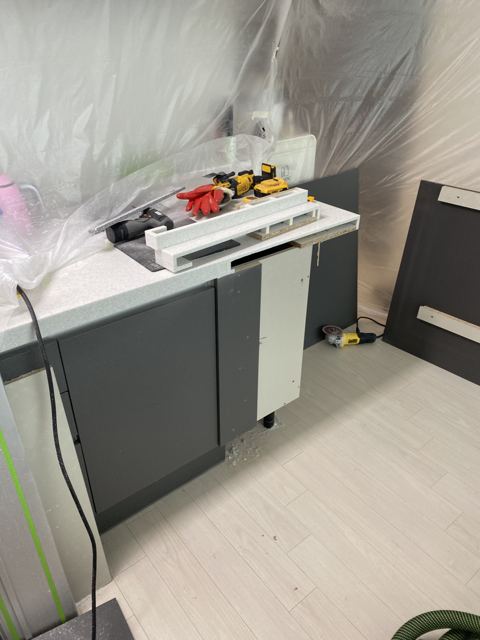 ㄱ자 싱크대를 일자로 리폼 8